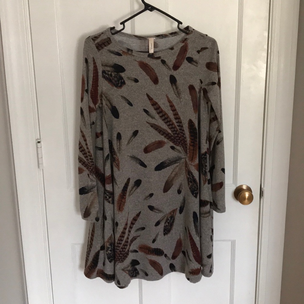 Jardin by Macris long sleeve dress w/ pockets
